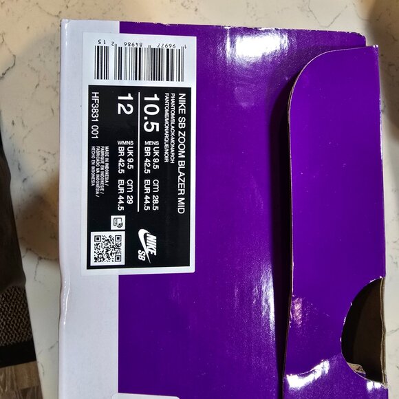 Nike SB Zoom Blazer Phantom Electric HF3831-001 Men's Size 10.5 NEW SKATE SHOE - Picture 9 of 16